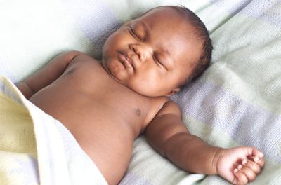 a sleeping baby